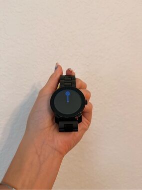 Black MOVADO BOLD Stainless Steel watch